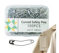 Curved SafetyPins - SewingPins, Quilting Accessories, Efficient and Handy MetalPins | Practical Jewelry Crafting, Knitting, Embroidery, Clothing Repair, Scrapbooking, DIY Projects, Fabric Fasteners