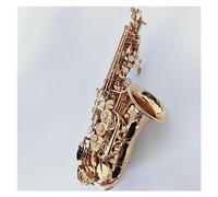 Curved Saxophone Gold Key Brass High-pitched Sax With Mouthpiece Patches Pads Reeds Bend Neck Saxofón profesional