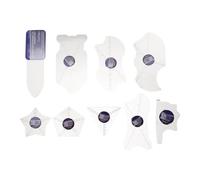 Curved Screen Disassembly Tool 9Pcs Stainless Steel 0.1mm Ultra Thin Smoothing Edges Spudger for Phone Tablet Repair LCD Screen Opening Cards Christmas Gifts