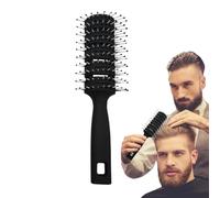 Curved Vent Brush, Anti Static Comb, Scalp Massage Tool Ergonomic Handle Nine Row Design, for Wet Dry Curly Straight Hair Men Women Salon Styling Grooming Accessory Tool 7,87 x 2,17 pulgadas