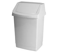 Curver 04042-026-65 Cubo de Basura Click-It 22,9 x 18,9 x 38,1 cm en Blanco, plástico, 22,9 x 18,9 x 38,1 cm