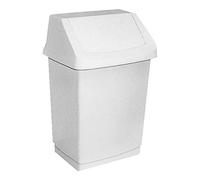 Curver 04044 - 026 - 65 Papelera de Click it 32,5 x 26,5 x 50,5 cm en Blanco, Plástico, 32,5 x 26,5 x 50,5 cm