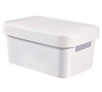 Curver 04746-N 23-00" Finity-Caja de almacenaje con Tapa plástico, 26,8 x 18,6 x 12,4 cm, 4,5 L