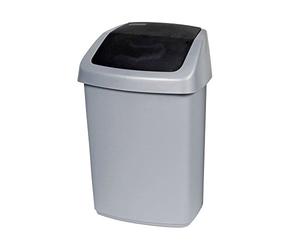 Curver 167909 - Papelera, Color Plateado