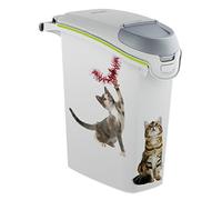 CURVER 197928 Contenedor para Pienso de 10 Kg Encajable, Resina, Blanco, 50x23x49 cm