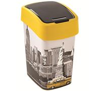 CURVER 2045259 tirón Papelera Decoración Nueva York plástico Multicolor 25 L