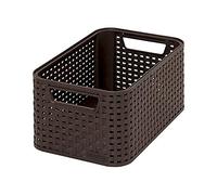 Curver 205.824 Estilo - Cesta de alojamiento, el Efecto de ratán, tamaño S, Segunda generación de Polipropileno