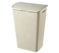 CURVER 216582 Mystyle Cesta de Ropa, 43x33x60 Centímetros, Blanco Vintage