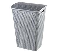 Curver 218 661 Aspecto Mi estilo Rattan Lino Pecho 55 L de polipropileno de plata de 42,8 x 60,4 x 33 cm