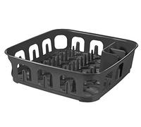 Curver 223904 Escurreplatos Cuadrado, Antracita, 39x39x10 cm