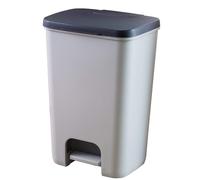 Curver, 225360, cubo de basura essentials, cuerpo gris / tapa antracit