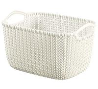 Curver 226391-Cesta de almacenaje, plástico, Rectangular, Punto 29 x 21,7 x 8 cm, 17,2 L