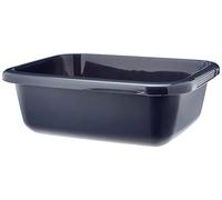 Curver 228033 - Cubo Rectangular, 9 l, plástico (38,5 x 31 x 12,7 cm), Color Gris