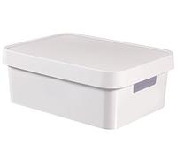 Curver 229282 Caja con Tapa de 11 L, Blanco, 27 x 36,3 x 13,8 cm