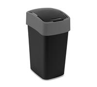 Curver Cubo de basura Flip 02171-Y09-00 25 L plástico Negro/Gris 34 x 26 x 47 cm