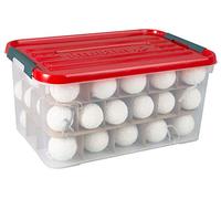 CURVER 243863 - Caja de Almacenamiento para Bolas de Navidad, tamaño Mediano