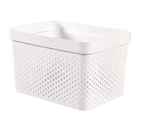 CURVER, Bandeja de almacenamiento Infinity 17L, blanco, 35,5 x 26,2 x 21,9 cm, plástico reciclado