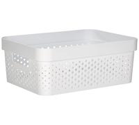 Curver Bandeja Infinity 11 L plástico reciclado 35,6 x 26,6 x 13,6 cm blanco