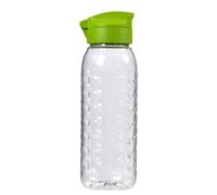 Curver Botella Smart to Go 450 ml, Transparente Y Verde Lima, 4.4x4.4x18 cm, 822963