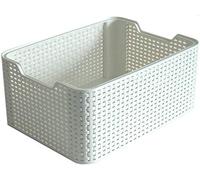 Curver Caja Organizadora con Tapa, Blanco, M (18 L)