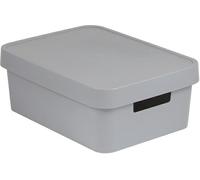 Curver - caja organizadora infinity con tapa y con asas lisa 30l. - co