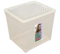 Curver - Caja para Ropa y Textil del Hogar 33L. - Con Tapa - Color Cristal