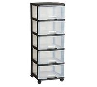 Curver Cesta de plástico Negro 37 x 39 x 100