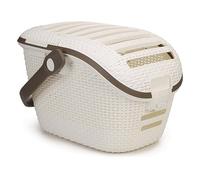 Curver- Cesta de transporte de perro, 53cm x 37cm x 33cm, Color Blanco