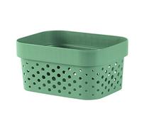 Curver | Cesta Infinity Dots Xs 1,4 L reciclado, verde, 100% material reciclado, 17 x 12,6 x 8,4 cm