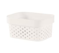 Curver - cesta infinity dots xs 1,4 l reciclaje, blanco, 100% material
