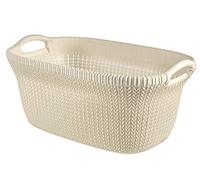Curver Cesta Knit 40L, Blanco Oasis, 57.5x36.5x25 cm, 228393