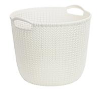 Curver - Cesta Multiusos Knit Redonda L 30L. - con Asas - Color Azul Bruma
