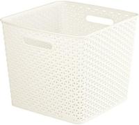 Curver Cesta organizadora multiusos MyStyle 25L con asas Blanco Vintage