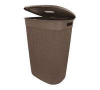 Keter Curver Filo - Cesta para la colada de baño, capuchino, capacidad de 55 litros, 70% reciclado, 45 x 35 x 61 cm
