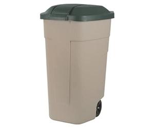 Curver - Cubo Contenedor de Basura Exterior 100 L. - Color Topo - con Tapa