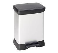 Curver - Cubo de Basura (30 L Color Plata de Gris Papelera Cubo de Basura
