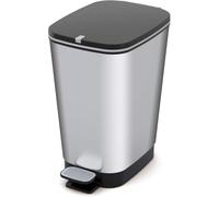 Cubo de basura Papelera Kis Chic con pedal Junta de goma Metalizada 50 litros