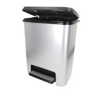 Curver cubo de basura compatta 25l metalizado