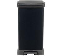 CURVER Cubo De Basura Rectangular Con Pedal - 50 L - Negro Carbón