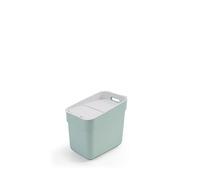 CURVER - Cubo de basura y reciclaje Ready To Collect 20L, Con soporte para pared o puerta, Ideal para Cocina o cuarto de baño, 100% reciclado, Color verde