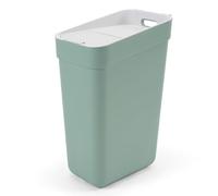 Curver - Cubo de basura y reciclaje Ready To Collect 30L, Con soporte para pared o puerta, Ideal para Cocina o cuarto de baño, 100% reciclado, Color verde