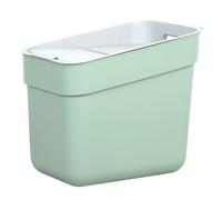 Curver - Cubo de basura y reciclaje Ready To Collect 20L, Con soporte para pared o puerta, Ideal para Cocina o cuarto de baño, 100% reciclado, Color verde