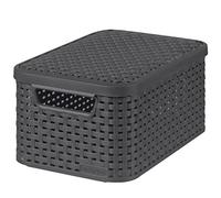Curver Caja de almacenamiento, polipropileno, antracita, 29 x 20 x 14 cm