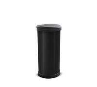 CURVER Deco Bin Cubo de Basura de 40 litros, Negro, 40 L