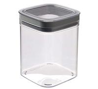 CURVER, Dry Cube Tarro Hermético con Tapa para Conservar Alimentos en Seco 1,3L., Color Transparente / Gris (234003)