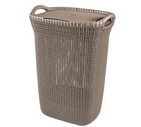 Cesta para la ropa Curver Punto Cesto Colada con 2 asas de 57 L color marrón