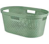 Curver infinity wasmand dots 40l - 100% recycled zacht groen
