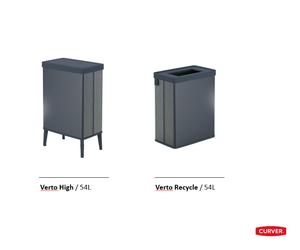 Curver keter verto - cubo de basura de recogida selectiva, tapa a pres