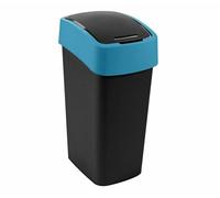Curver kosz na ?mieci flip bin 9l /czarny /niebieski