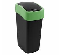 Curver kosz na ?mieci flip bin 9l /czarny /zielony
